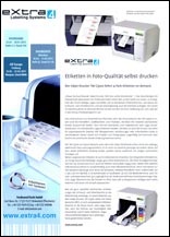 fz fachmagazin für Schmuck und Uhren 082014 Bericht über Neuheiten von eXtra4 der Ferdinand Eisele GmbH: Der Inkjet-Drucker TM-C3500 liefert 4-Farb-Etiketten on Demand
