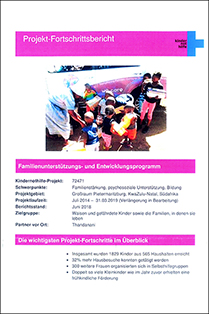 Bericht Spenden-Projekt von Kindernothilfe