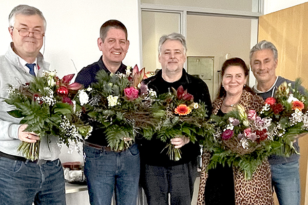 Ferdinand Eisele GmbH freut sich über ihre Firmen-Jubilare Ferdinand Eisele GmbH freut sich über ihre Firmen-Jubilare