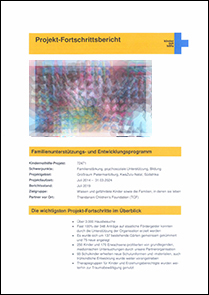 Bericht Spenden-Projekt von Kindernothilfe