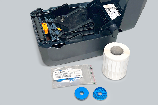 Rollenkern-Adapter als Drucker-Zubehoer