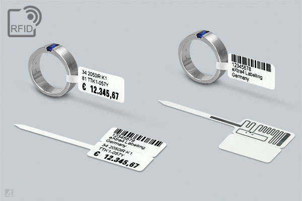 RFID-Schmucketikett mit Schlaufe, UHF