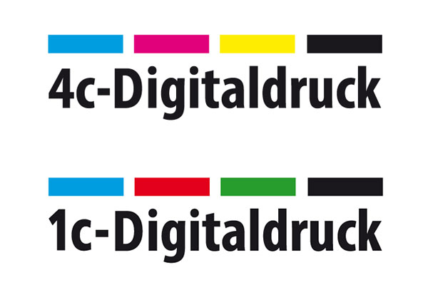 Logo für digital gedruckte Schmuck-Etiketten Logo für digital gedruckte Schmuck-Etiketten mit 4C und 1C