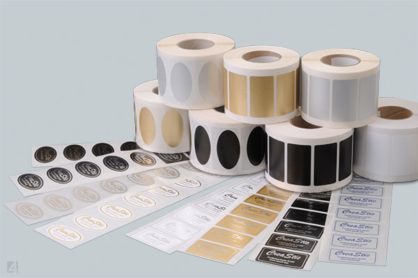 dekorative Haftetiketten dekorative Schmucketiketten in rechteckiger, ovaler und runder Form