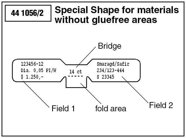 Hantel-Etikett-mit-Stegklappe