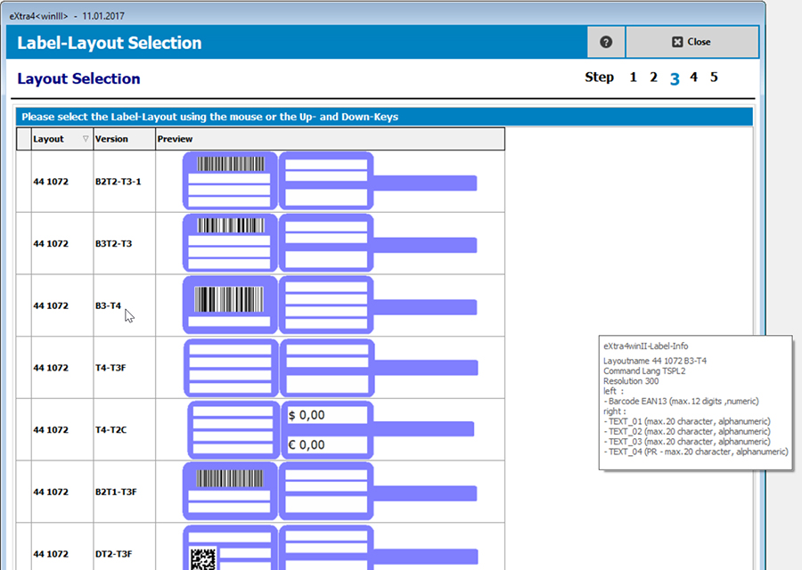 window label printing software extra4 list selection label layouts window label printing software extra4 list selection label layouts