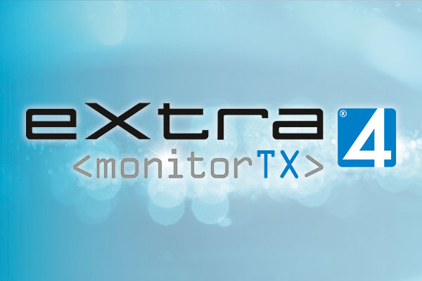 Logo Software eXtra4<monitorTX> Logo-Screen für Software <eXtra4 monitorTX>