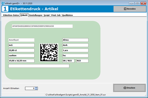 Etikettendruck Stein-Artikel Etikettendruck Stein-Artikel