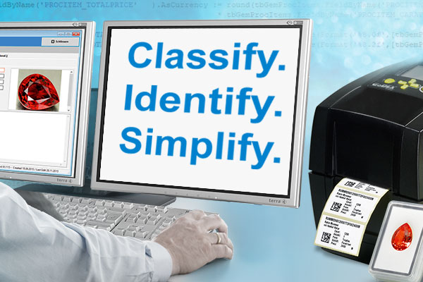 classify. identify. simplify gemstone management