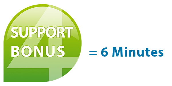 support bonus einheit 6min en